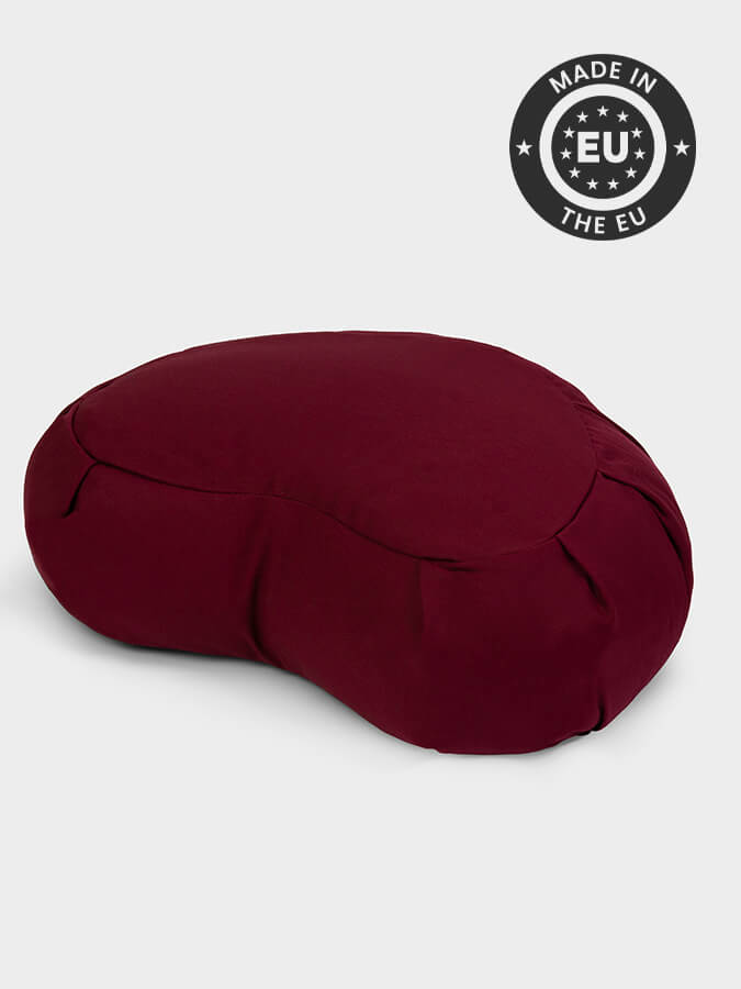 Organic Buckwheat Zafu Crescent Meditation Cushion