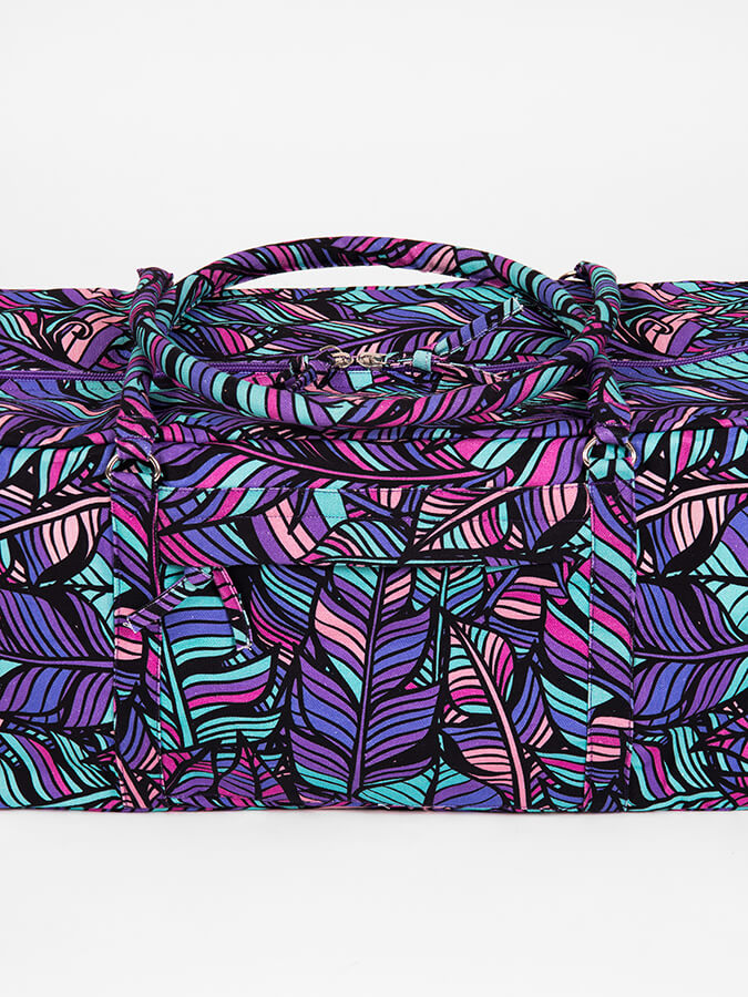 Organic Cotton Yoga Equipment Bag in Floral Design