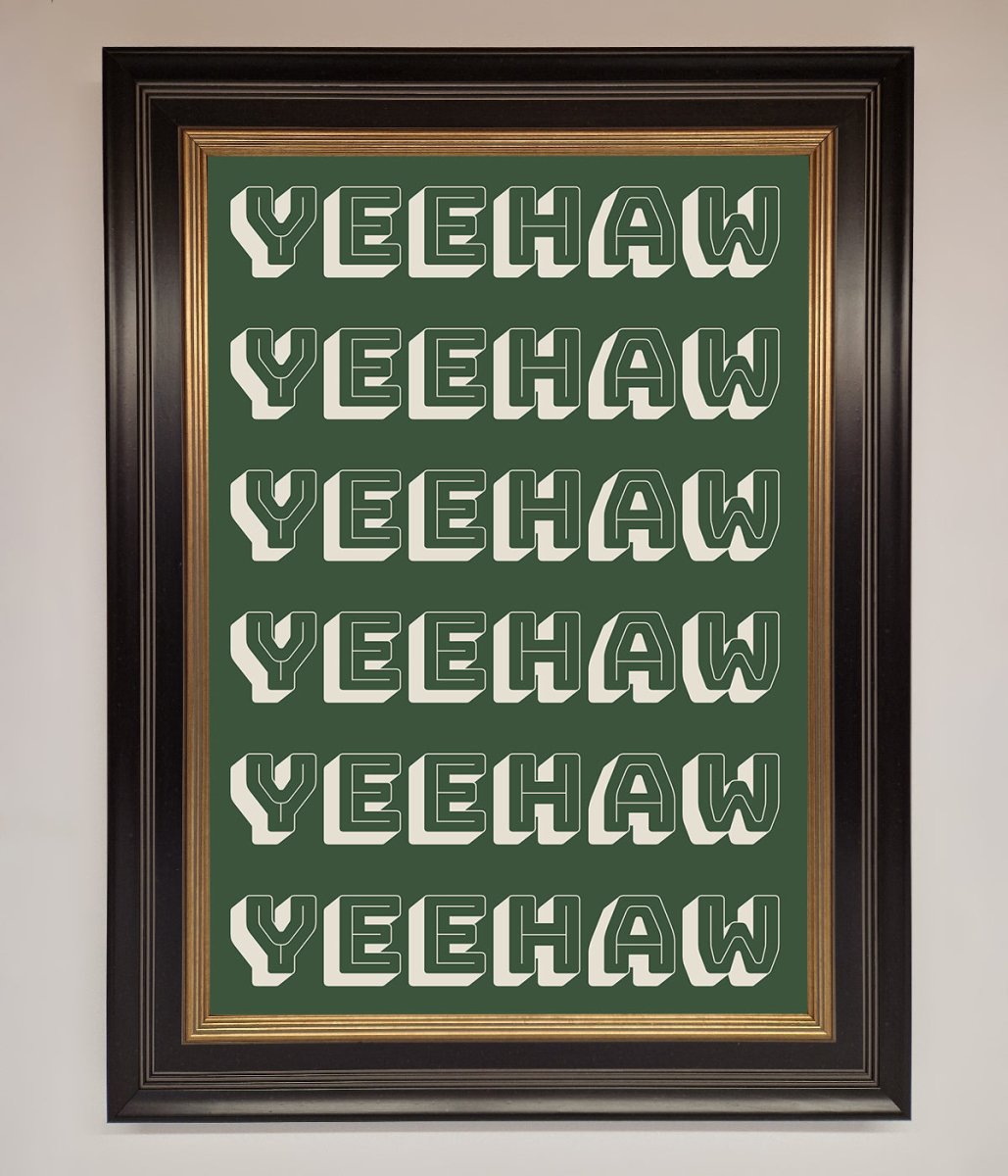 Yeehaw Framed Poster