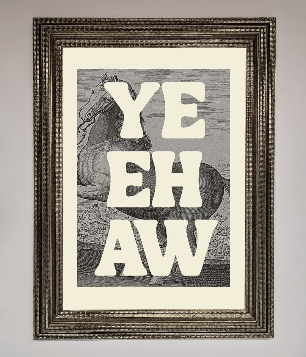 Yehaw Framed Poster