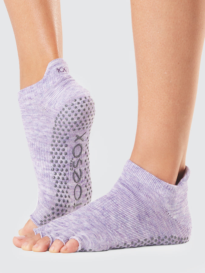 Low Rise Half Toe Yoga Grip Socks for Women