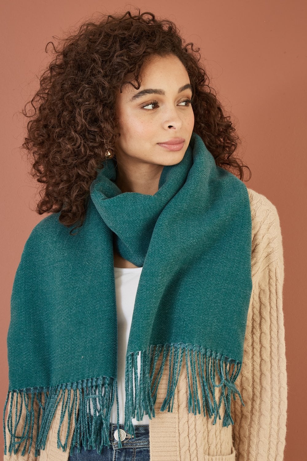 Blue Two Tone Scarf