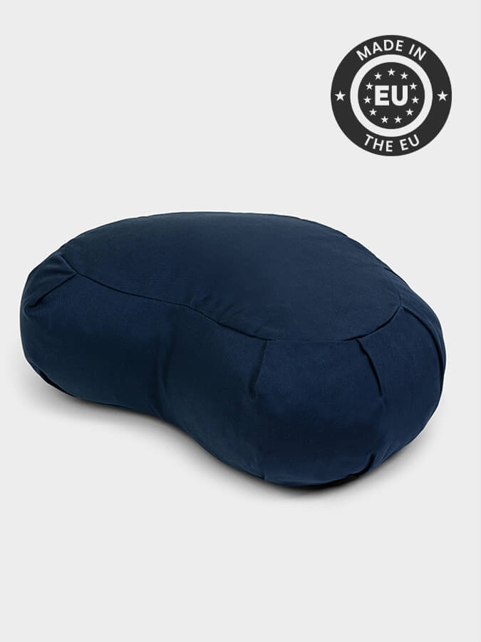 Organic Buckwheat Zafu Crescent Meditation Cushion