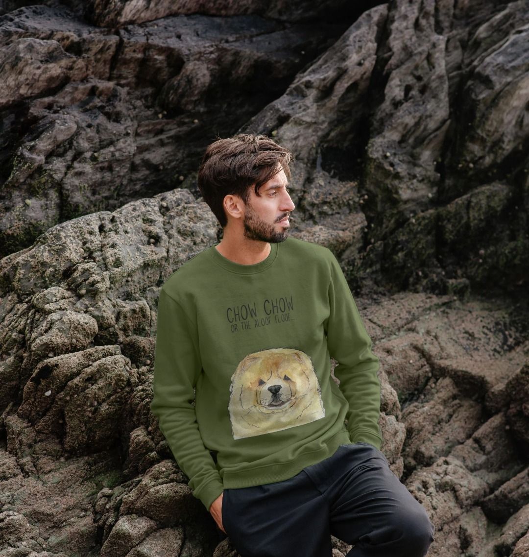 Fawn Chow Chow Aloof Floof Men's Crewneck Sweatshirt