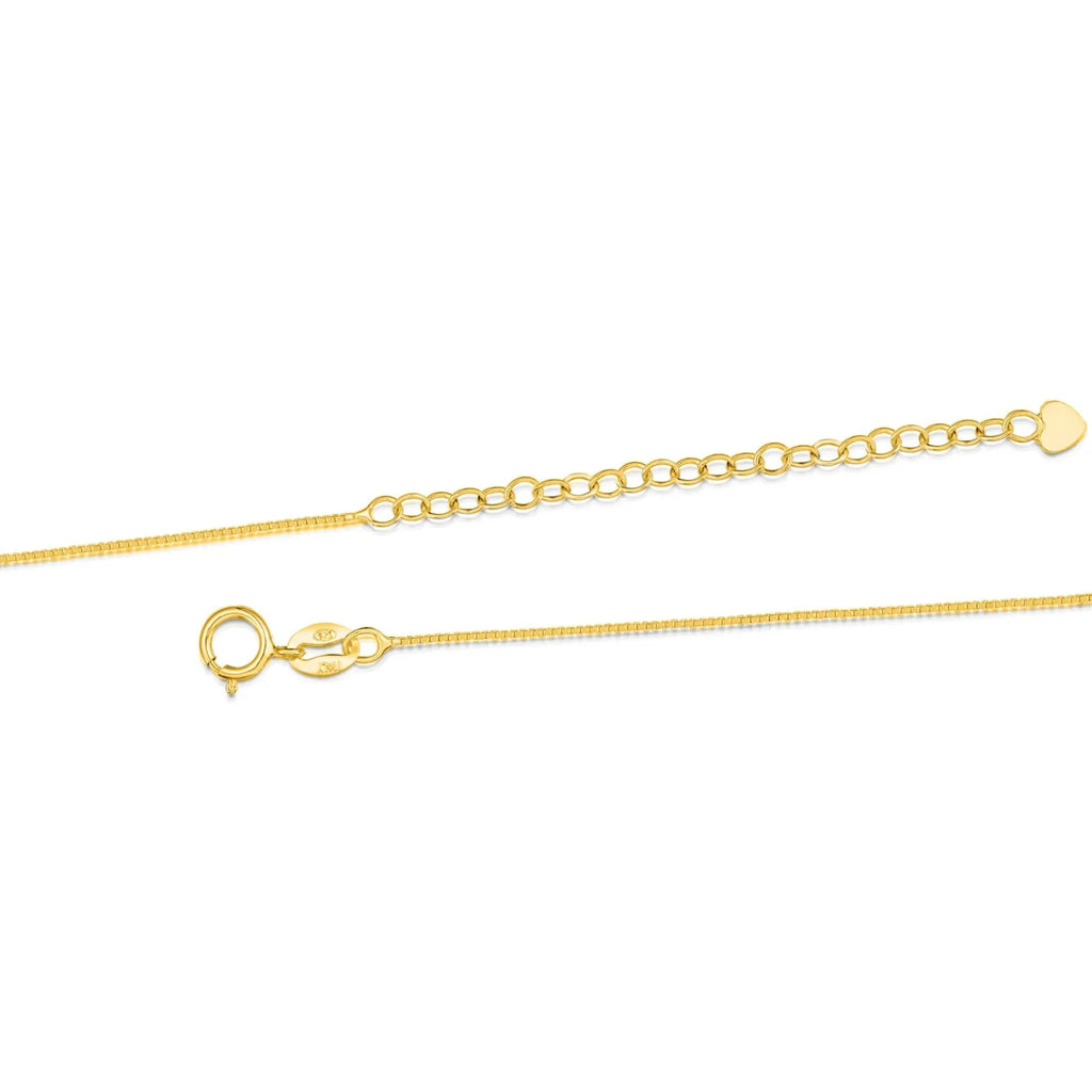 Gold Plated Sterling Silver Round Pendant Necklace with Real Preserved Flowers