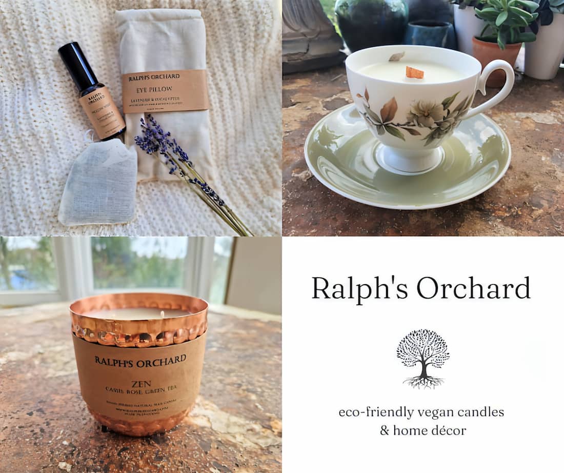 Gardener's Gift Set with Flower Press and Scented Candle