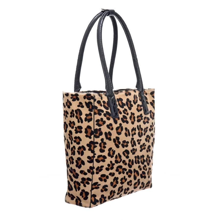 NEW Leopard Leather Day Tote Bag for Daily Style