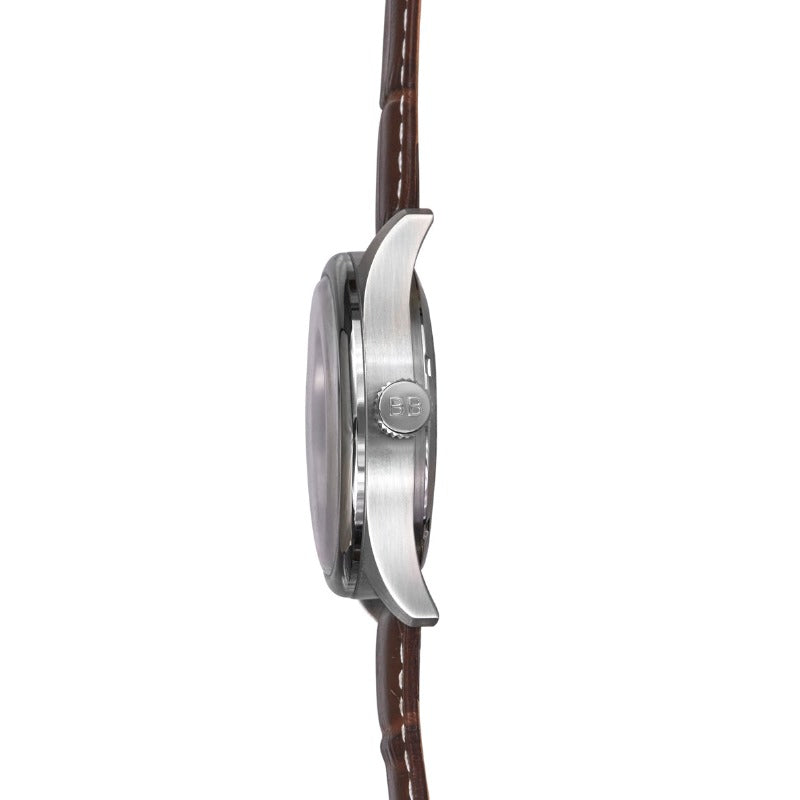 Mens Brown Quartz Watch Mr. Price In Silver Luxury Mens Watch Brix and Bailey