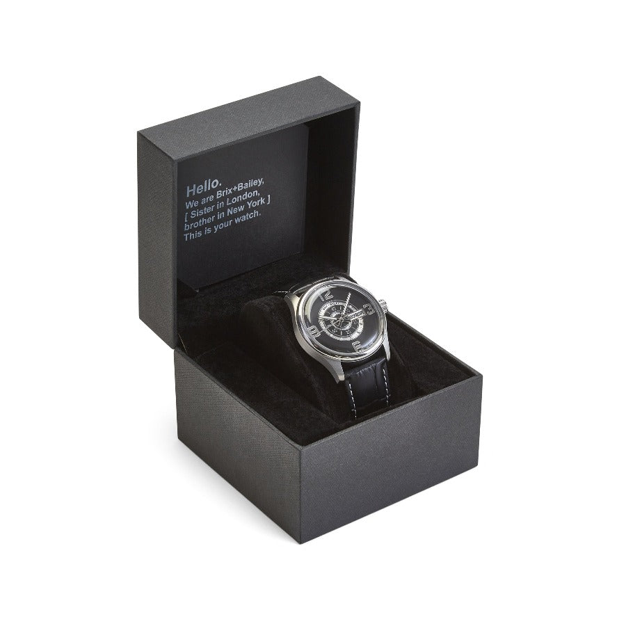 Brix+Bailey Simmonds Watch Mens Black Brix and Bailey Watch Gift