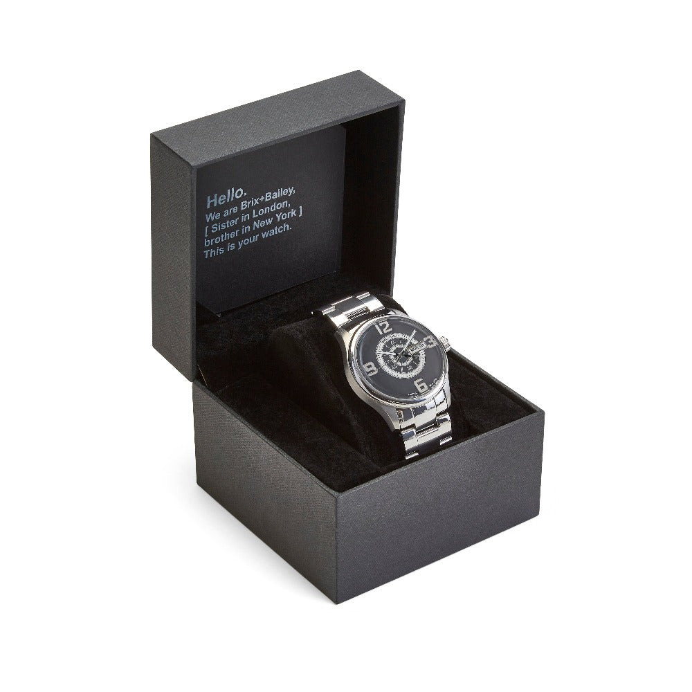 The Brix+Bailey Simmonds Watch Form 2 Black Mens Minimal Watch