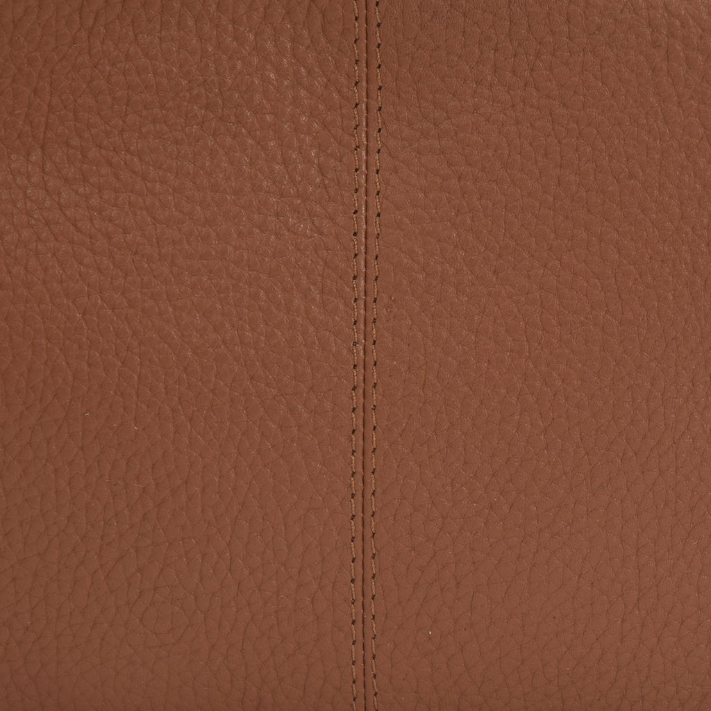 Tan Convertible Leather Crossbody Belt Bag