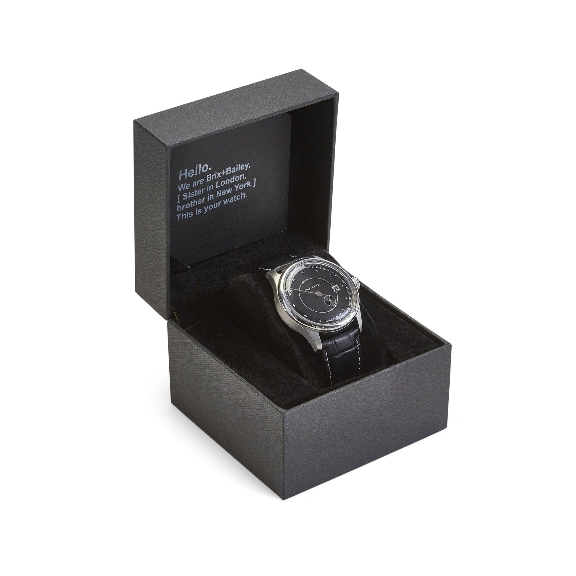Brix+Bailey Wade Automatic Watch One Hand Single Hand Watch Brix and Bailey