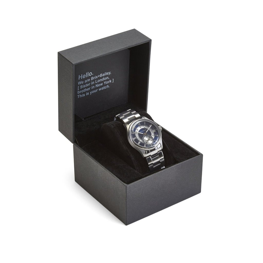 The Brix + Bailey Price Watch Form 4 Mens Navy Wrist Watch Brix and Bailey Mens Gift